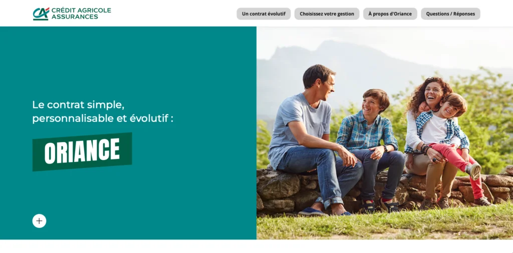 Landing page Crédit Agricole
